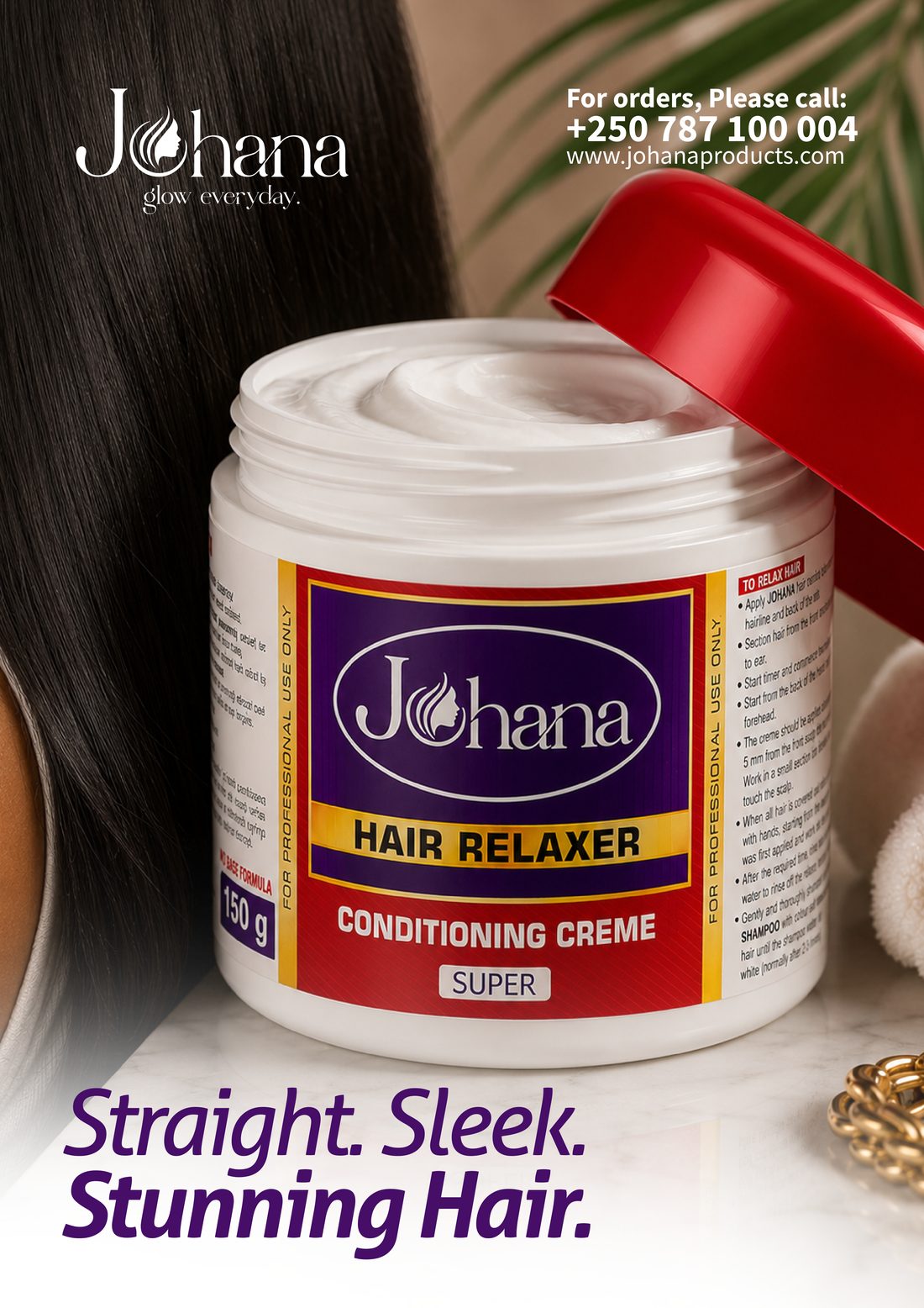 Hair Relaxer Conditioning Crème — Straight. Sleek. Stunning hair.